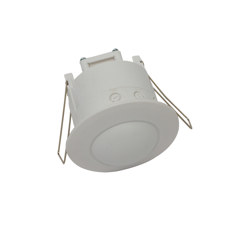 MOTION DETECTOR MICROWAVE FLUSH MOUNTED 230V IP20 360°  8m MAX WHITE ELMICROFM