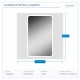 MIRROR RECTANGULAR TOUCH LED 18W 4000K 450x750x30 144-88001 MIRROR RECTANGULAR TOUCH LED 18W 4000K 450x750x30 144-88001