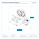 LED ЛЕНТА С PIR ДАТЧИК ЗА ДВИЖЕНИЕ 1,2М 6W 12V 3000K IP65 КОМПЛЕКТ 2БР