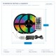 LED STRIP KIT 2 X 5 METERS 14,4W + DRIVER + CONTROLLER 12V RGB IP20 145-70042
