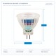LED КРУШКА MR11 3W 2700K 36° 12V AC/DC