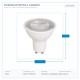 LED КРУШКА GU10 6W 3000K 38°
