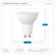 LED LAMP GU10 6W 3000K 110° 175-250V 147-77849 LED LAMP GU10 6W 3000K 110° 175-250V 147-77849
