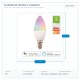 SMART WIFI LED КРУШКА C37 6W E14 RGBW