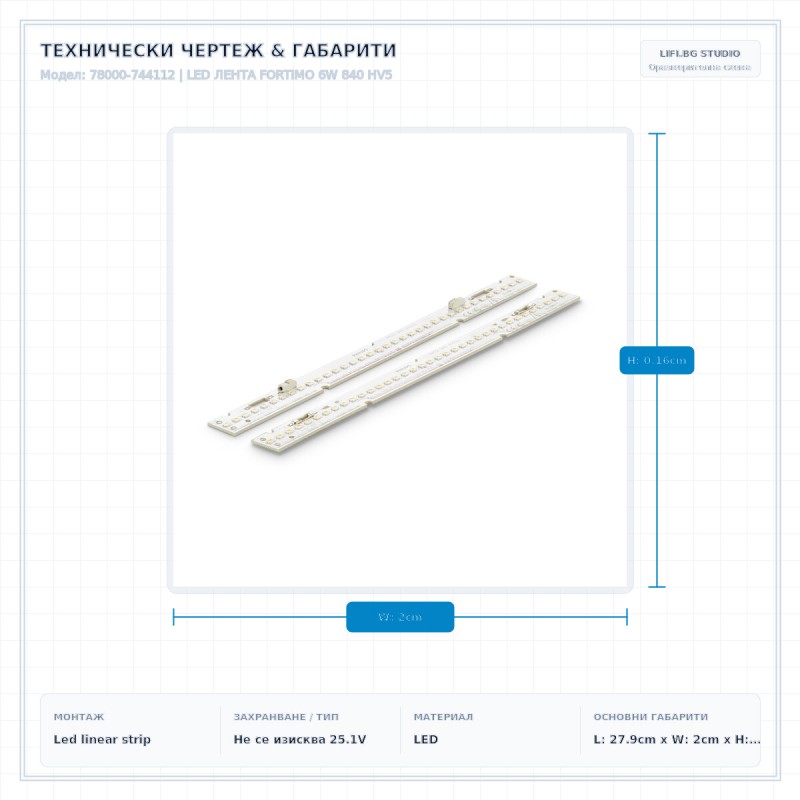 LED ЛЕНТА FORTIMO 6W 840 HV5 LED ЛЕНТА FORTIMO 6W 840 HV5