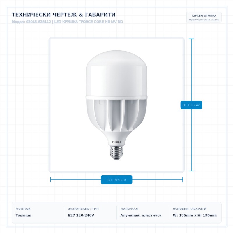 LED КРУШКА TFORCE CORE HB MV ND LED КРУШКА TFORCE CORE HB MV ND