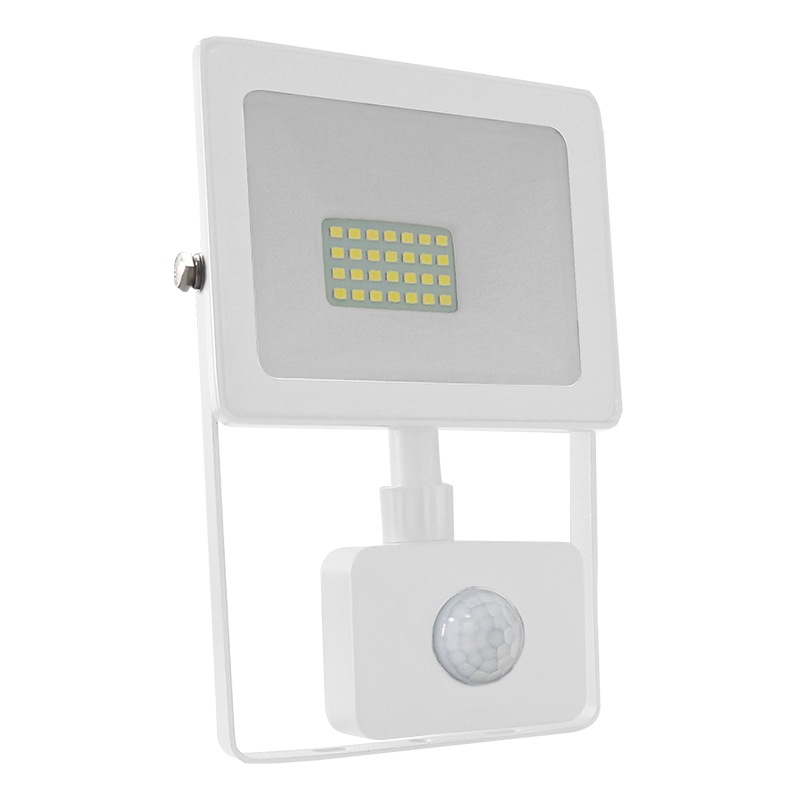 WHITE SENSOR LED SMD FLOOD LUMINAIRE IP66 20W 6000K 1760Lm 230V RA80 Q2060WS