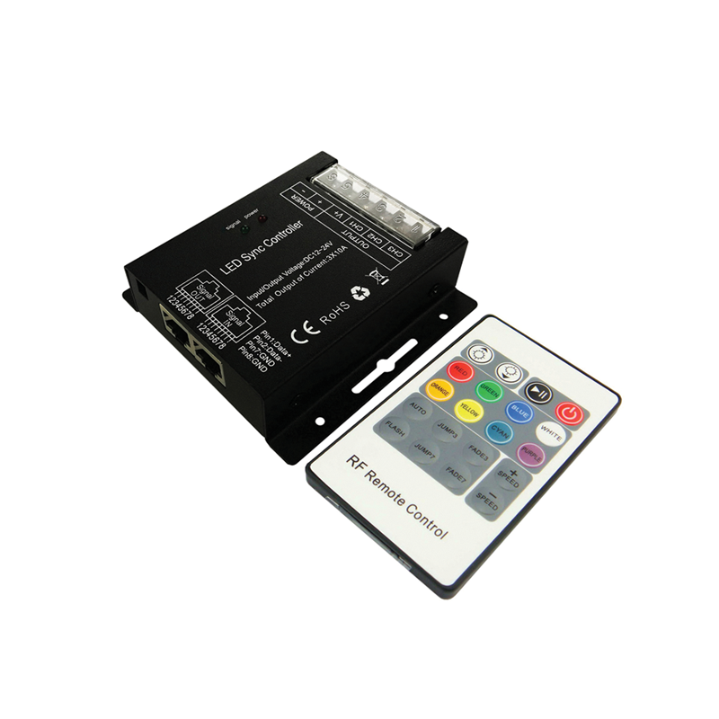RGB LED CONTROLLER RJ45 30A 360W/12V 720W/24V RF REMOTE SZ600RGB RGB LED CONTROLLER RJ45 30A 360W/12V 720W/24V RF REMOTE SZ600RGB