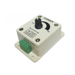 WALL MINI LED DIMMER 8A 96W/12V 192W/24V T1 WALL MINI LED DIMMER 8A 96W/12V 192W/24V T1