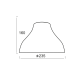 PHASING OUT GLASS CHARCOAL F22XH16CM E27 BERGAMO 1039A712 PHASING OUT GLASS CHARCOAL F22XH16CM E27 BERGAMO 1039A712