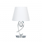 PHASING OUT TABLE LAMP 1ΧE27 CHROME WHITE SHADE BASILICO TNK81490CR1T