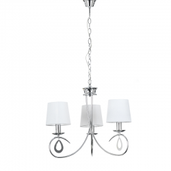 PHASING OUT PENDANT 3ΧE14 CHROME WHITE SHADE BASILICO TNK81490CR3P PHASING OUT PENDANT 3ΧE14 CHROME WHITE SHADE BASILICO TNK81490CR3P