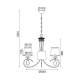 PHASING OUT PENDANT 3ΧE14 CHROME WHITE SHADE BASILICO TNK81490CR3P PHASING OUT PENDANT 3ΧE14 CHROME WHITE SHADE BASILICO TNK81490CR3P