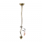 PHASING OUT SUSPENSION METAL BRONZE LEAF-CRYSTAL  E27 TEF121B