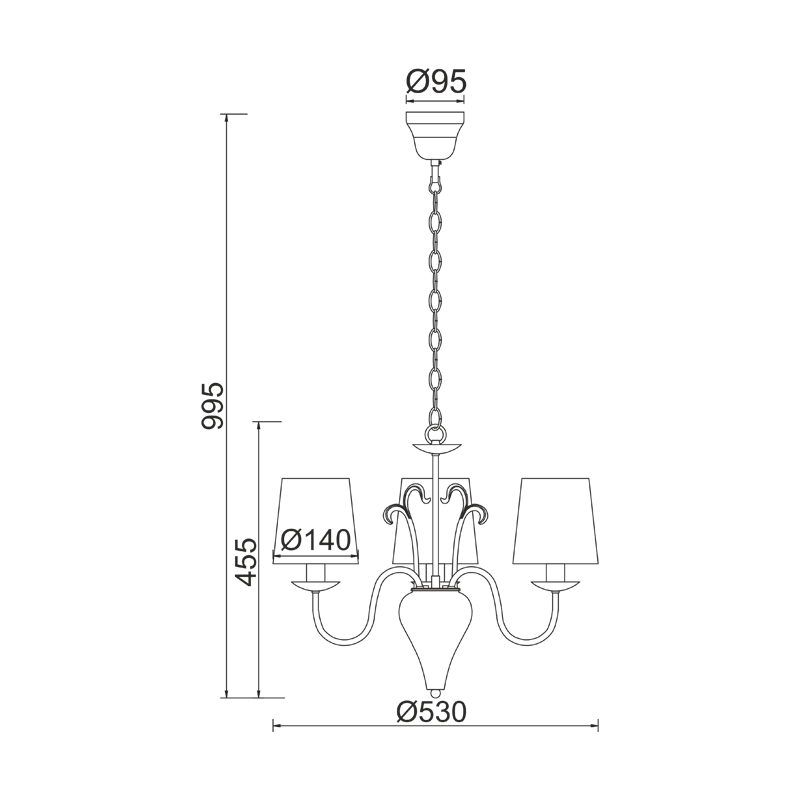 PHASING OUT PENDANT 3XE14 WHITE METAL+SHADE Φ53ΧΗ99,5CM DALLAS DLA12213P PHASING OUT PENDANT 3XE14 WHITE METAL+SHADE Φ53ΧΗ99,5CM DALLAS DLA12213P