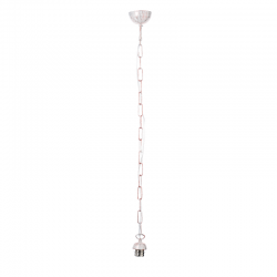 PHASING OUT PENDANT 1XE27 METAL WHITE COPPER+CHAIN Η100CM 1600WC PHASING OUT PENDANT 1XE27 METAL WHITE COPPER+CHAIN Η100CM 1600WC