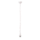 PHASING OUT PENDANT 1XE27 METAL WHITE COPPER+CHAIN Η100CM 1600WC