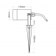 RUST SPOT LUMINAIRE GU10 MAX. 3W LED IP65   GARDEN SPIKE SL7030R