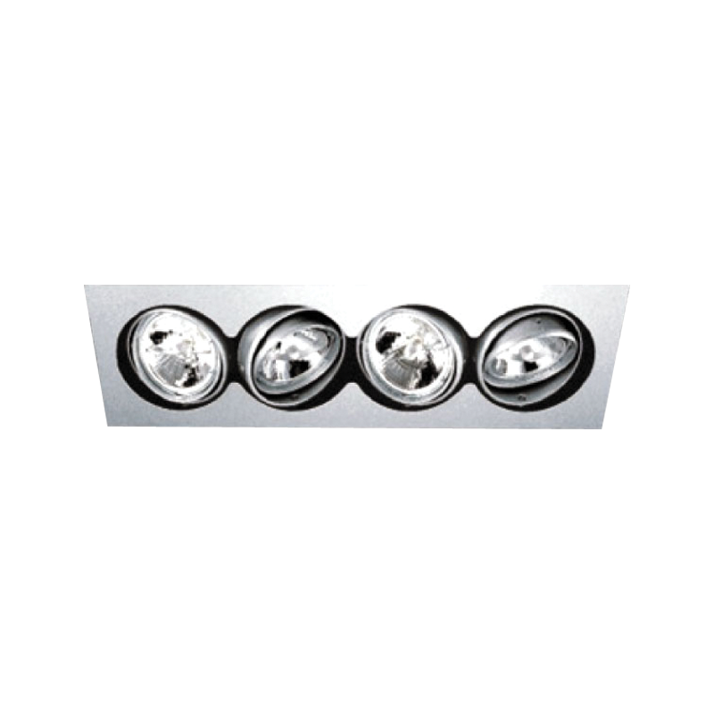 Spot 4 X R-111 rectangular Grey AC.045XF004R Spot 4 X R-111 rectangular Grey AC.045XF004R