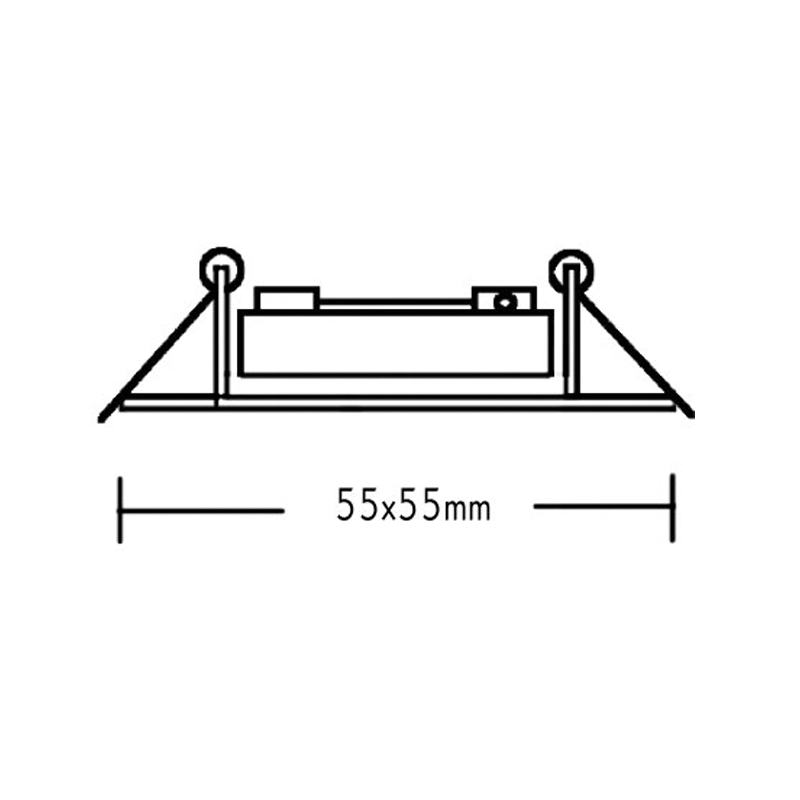 Square down light MR11 BS3154 GAB BS3154GABMR11