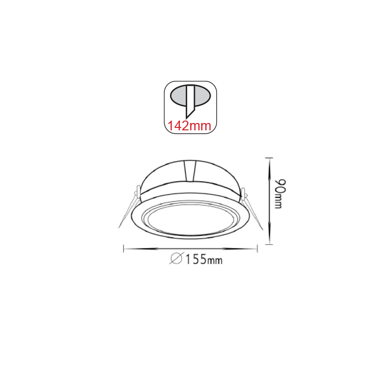 SPOT NIK MAT AR111 ME1080QR111