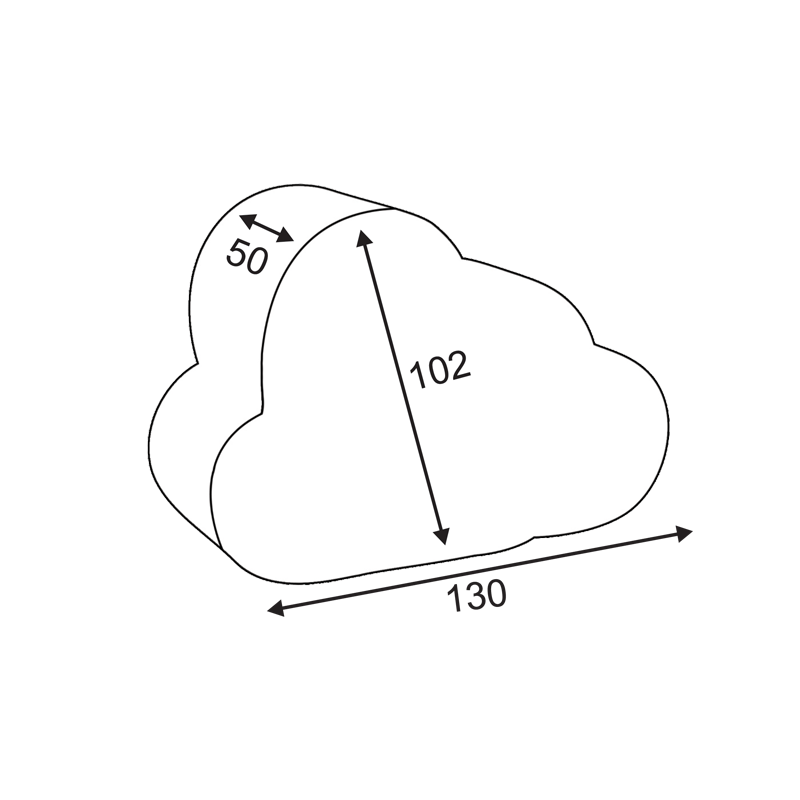 “EVERGLOW NIGHT LIGHT (CLOUD)” 1 LED LIGHT WITH BATTERY (3xLR44 INCLUDED),WARM WHITE IP20 13x5x10.2cm CLOUDWWLR44