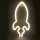 ROCKET, 87 NEON LED LIGHTS WITH BATTERY (3xAA)/USB, WW, IP20, 13.5x2x27cm F04001320 ROCKET, 87 NEON LED LIGHTS WITH BATTERY (3xAA)/USB, WW, IP20, 13.5x2x27cm F04001320