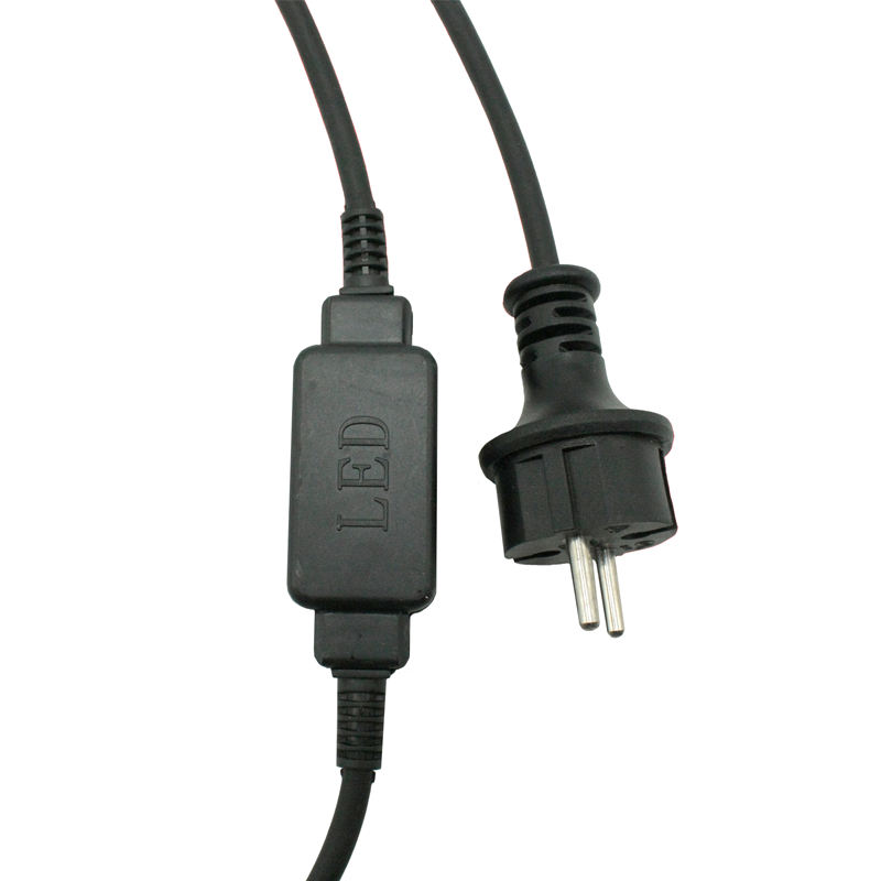 PLUG LEAD CABLE FOR 3-WIRE LED ROPE LIGHT, IP44 1.5m LRP3WB
