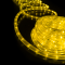 YELLOW 3-WIRE MICROBULBS ROPE LIGHT, TRAY 100m 36L/m CUT PER 2m IP20 + 5 SET ACCESSORIES R100M3WYC