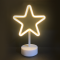 STAR, 39 NEON LED LIGHTS WITH BATTERY (3xAA)/USB, WARM WHITE, IP20, 19x10x28.5cm X04001310