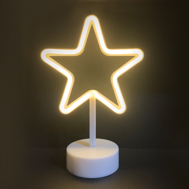 STAR, 39 NEON LED LIGHTS WITH BATTERY (3xAA)/USB, WARM WHITE, IP20, 19x10x28.5cm X04001310 STAR, 39 NEON LED LIGHTS WITH BATTERY (3xAA)/USB, WARM WHITE, IP20, 19x10x28.5cm X04001310