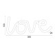 LOVE, 118 NEON LED LIGHTS WITH BATTERY (3xAA)/USB, WW, IP20, 35.5x2x13cm X041181322