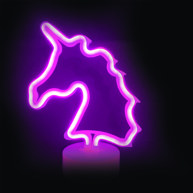 UNICORN, 47 NEON LED LIGHTS WITH BATTERY (3xAA)/USB, PINK, IP20, 25x10x28cm X04477313 UNICORN, 47 NEON LED LIGHTS WITH BATTERY (3xAA)/USB, PINK, IP20, 25x10x28cm X04477313