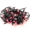 RUBBER WIRE 100 LED STRING LIGHTS (PER 10cm), RED, CONNECTABLE (MAX 10 SETS), IP44, 10m X08100431