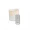 WHITE WAX, 1 LED LIGHT WITH BATTERY (2xAA)   ON/OFF IR REMOTE CONTROLLER, WARM WHITE, IP20, φ7.5x10cm F0711514
