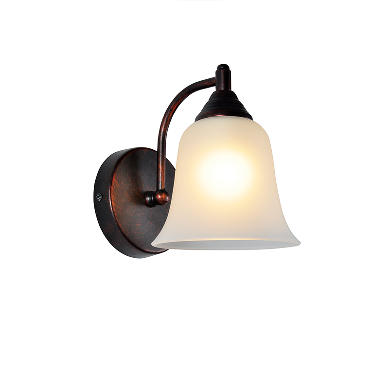 WALL LAMP BLACK - COPPER WITH SANDSTONE GLASS 1X27 MOBY AD80081W WALL LAMP BLACK - COPPER WITH SANDSTONE GLASS 1X27 MOBY AD80081W