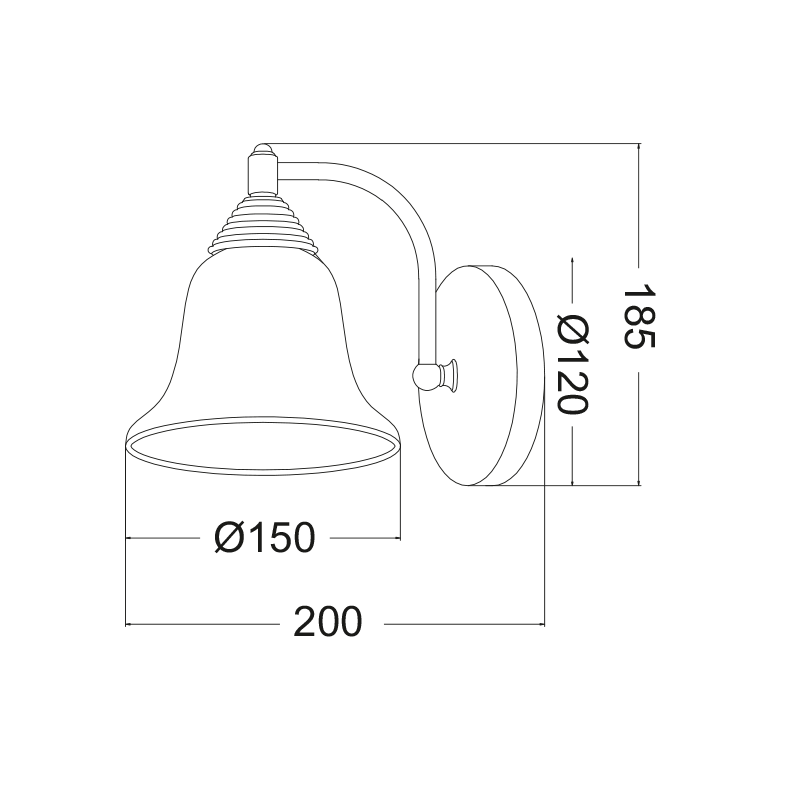 WALL LAMP BLACK - COPPER WITH SANDSTONE GLASS 1X27 MOBY AD80081W WALL LAMP BLACK - COPPER WITH SANDSTONE GLASS 1X27 MOBY AD80081W