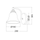 WALL LAMP BLACK - COPPER WITH SANDSTONE GLASS 1X27 MOBY AD80081W WALL LAMP BLACK - COPPER WITH SANDSTONE GLASS 1X27 MOBY AD80081W
