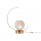 TABLE LUMINAIRE 1ΧΕ27 METAL GOLD + PERLE GLASS Φ35ΧH37.5C IPARELLE DCR17501T