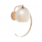 WALL LUMINAIRE 1ΧΕ27 ΜΕΤΑL GOLD+PEARL GLASS 35ΧH37CM IPARELLE DCR17501W