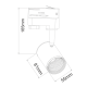 WHITE LED TRACK LIGHT 7W 4000K 4WIRES 24° 540LM 230V Ra80 ZUNO740W4
