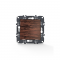PRIME 1 GANG 1 WAY SWITCH SCREWLESS 1P 10AX 250VAC IP20 WOOD 1000110006