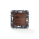 PRIME 1 GANG 1 WAY SWITCH SCREWLESS 1P 10AX 250VAC IP20 WOOD 1000110006