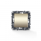 PRIME 1 GANG 2 WAY SWITCH SCREWLESS 1P 10AX 250VAC IP20 MATT CHAMPAGNE 1000110104