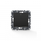 PRIME 2 GANG 1 WAY SWITCH SCREWLESS 1+1P 10AX 250VAC IP20 MATT ANTHRACITE 1000110205