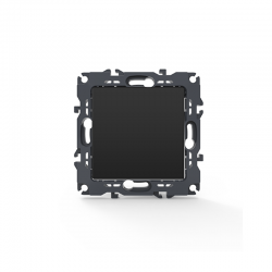 PRIME INTERMEDIATE SWITCH SCREWLESS 1+1P 10AX 250VAC IP20 MATT ANTHRACITE 1000110405