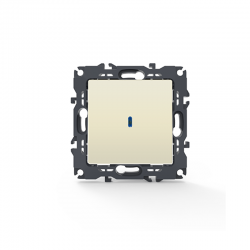 PRIME 1 GANG 2 WAY SWITCH LED LOCATOR LAMP (ON-OFF) SCREWLESS 1P 10AX 250VAC IP20 IVORY 1000111102 PRIME 1 GANG 2 WAY SWITCH LED LOCATOR LAMP (ON-OFF) SCREWLESS 1P 10AX 250VAC IP20 IVORY 1000111102