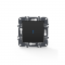 PRIME 1 GANG 2 WAY SWITCH   LED LOCATOR LAMP (ON-OFF) SCREWLESS 1P 10AX 250VAC IP20 MATT ANTHRACITE 1000111105