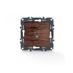 PRIME 1 GANG PUSH BUTTON amp LED LAMP SCREWLESS 1P 10A 250VAC IP20 WOOD 1000112006 PRIME 1 GANG PUSH BUTTON amp LED LAMP SCREWLESS 1P 10A 250VAC IP20 WOOD 1000112006