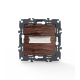 PRIME 1 GANG PUSH BUTTON  amp  NAMEPLATE LED LAMP (12VAC) SCREWLESS 1P 10A 250VAC IP20 WOOD 1000112106
